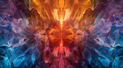 Abstract wallpaper inspired by the brilliance of gemstones - obrazy, fototapety, plakaty