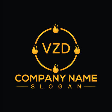 Letter VZD logo design template vector for corporate business