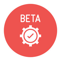 Beta Tester icon vector image. Can be used for Crowdfunding.
