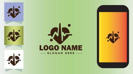 music logo song singer dj sound vector art icon graphic music logo template