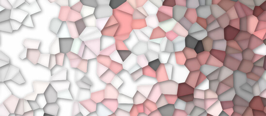 colorfull stains broken glass tile background textrue. geometric pattern with 3d shapes vector Illustration. multicolor broken wall paper in decoration. low poly crystal mosaic background.