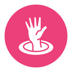 Obraz premium Drown icon vector image. Can be used for Battle Royale.