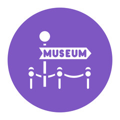 Museum Sign icon vector image. Can be used for Museum.