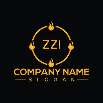 ZZI  initial letter logo design for company branding or business