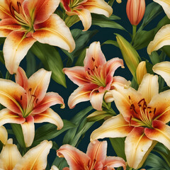 Floral and botanic wallpaper and background