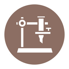 Burette icon vector image. Can be used for Science.
