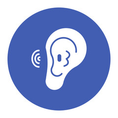 Ear Canal icon vector image. Can be used for Human Anatomy.