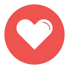 Heart icon vector image. Can be used for Human Anatomy.