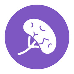 Spleen icon vector image. Can be used for Human Anatomy.