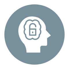 Open Mindedness icon vector image. Can be used for Personality Traits.