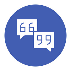 Quote icon vector image. Can be used for Journalism.