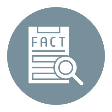 Fact Checker icon vector image. Can be used for Journalism.