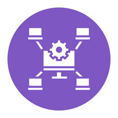 Network Management icon vector image. Can be used for Networking.