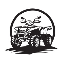ATV off road Image vector isolated on white background