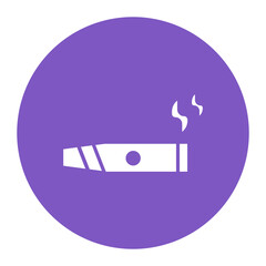 Cigar icon vector image. Can be used for Fathers Day.