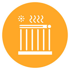 Solar Water Heater icon vector image. Can be used for Earth Day.