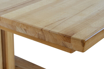 Wooden table elements close view png, isolated object