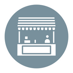 Market Stand icon vector image. Can be used for Festa Junina.
