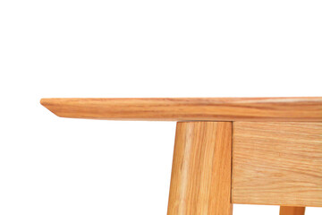 Wooden table elements close view png, isolated object