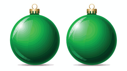 Colour christmas green ball