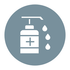 Hand Sanitizer Bottle icon vector image. Can be used for Infectious Diseases.