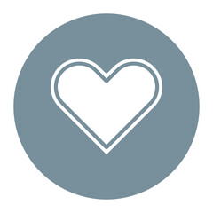 Heart icon vector image. Can be used for Friendship.