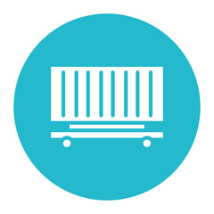 Container icon vector image. Can be used for Warehouse.