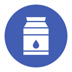Milk icon vector image. Can be used for Supermarket.