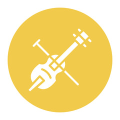 Cello icon vector image. Can be used for Instrument.