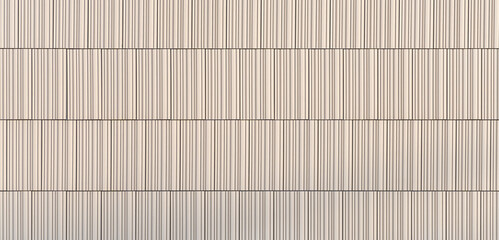 Sculptural pattern of ceramic tiles. facade cladding on the exterior wall of a building