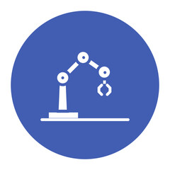 Industrial Robot icon vector image. Can be used for Manufacturing.