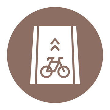 Bike Lane icon vector image. Can be used for Battery and Power.