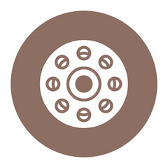 Bobbin icon vector image. Can be used for Art and Craft Supplies.