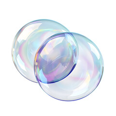 soap bubble isolated on transparent background Generative Ai