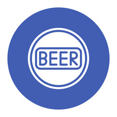 Beer Sign icon vector image. Can be used for Oktoberfest.