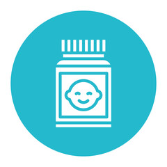 Baby Food icon vector image. Can be used for Baby Shower.