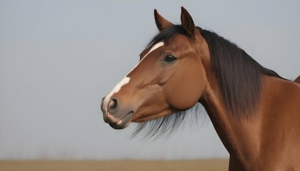 A Horse With Its Nostrils Twitching Sniffing The