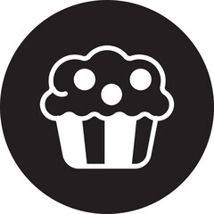 muffin glyph icon