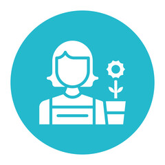 Florist icon vector image. Can be used for Diversity.