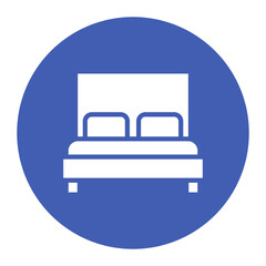 Free Hotel Room icon vector image. Can be used for Casino.