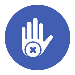 Self Exclusion icon vector image. Can be used for Casino.