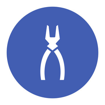 Plier icon vector image. Can be used for Mettalurgy.