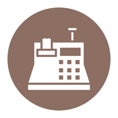 Cashier Machine icon vector image. Can be used for Trading.