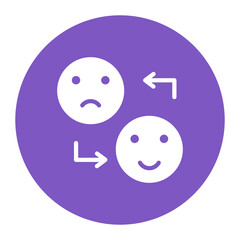 Mood Disorders icon vector image. Can be used for Psychology.