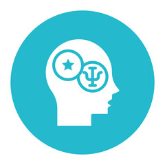 Popular Psychology icon vector image. Can be used for Psychology.