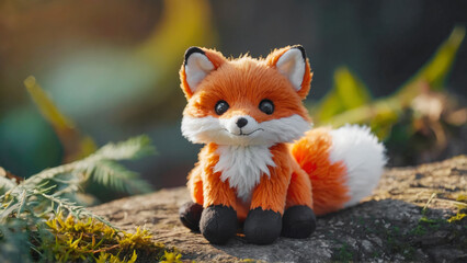 plush toy little red fox