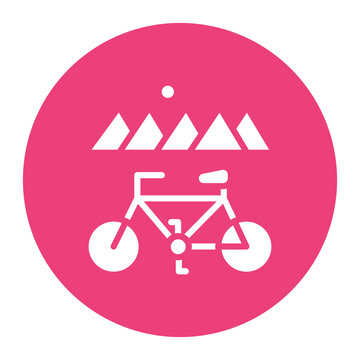 Cycling Tour icon vector image. Can be used for Adventure.