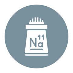 Sodium icon vector image. Can be used for Nutrition.