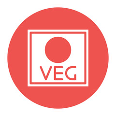 Vegetarian Mark icon vector image. Can be used for Nutrition.