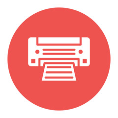 Printer Out icon vector image. Can be used for Printing.